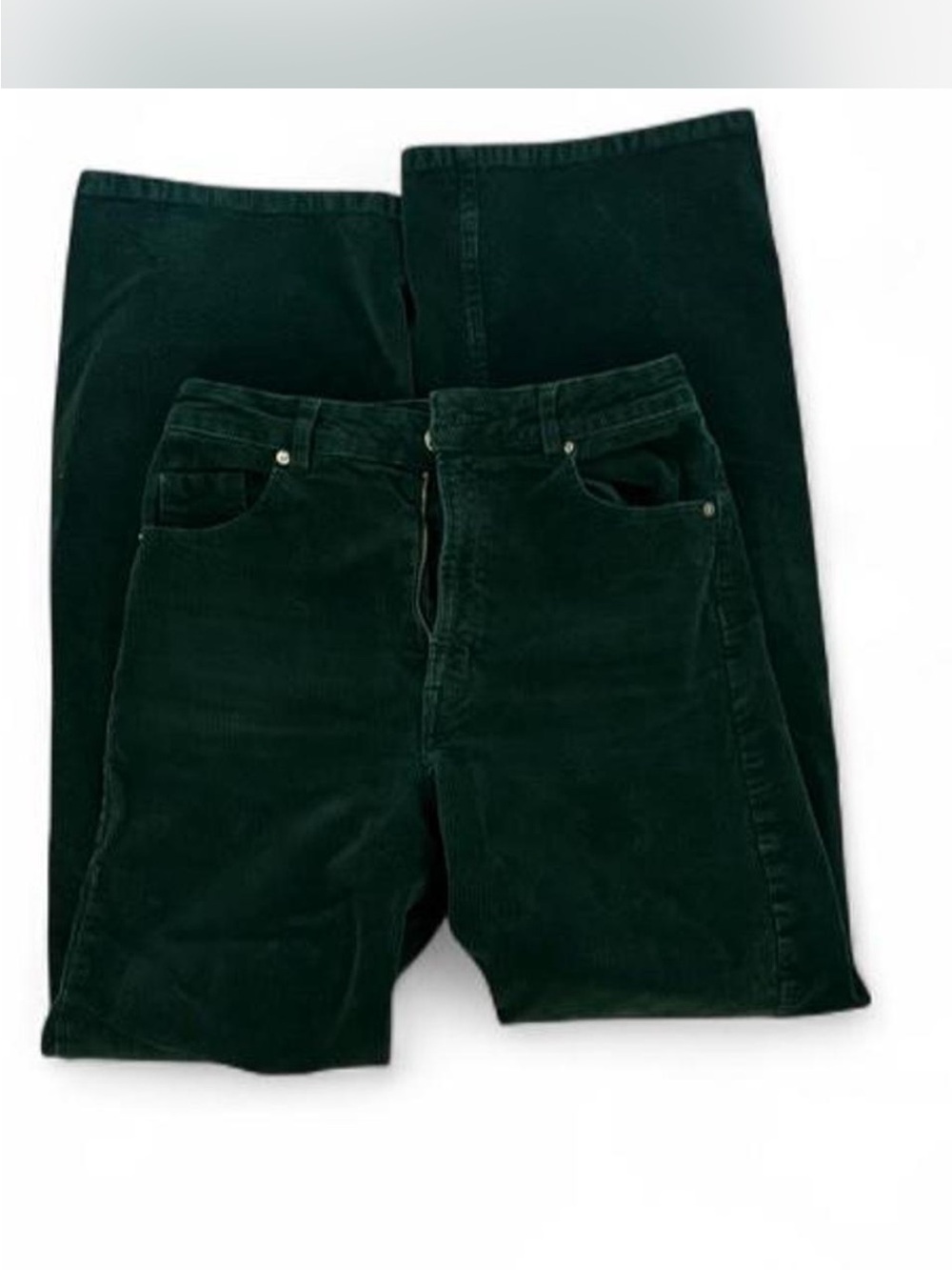 H&M Women’s Straight Leg Jeans in Dark Green